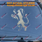 England Lion UK flag British Union Jack Decal Sticker Car Vinyl pick size color - Image 12