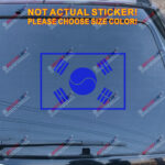 South Korea Flag Korean Decal Sticker Vinyl pick size color no bkgrd die cut b - Image 16