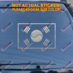 South Korea Flag Korean Decal Sticker Vinyl pick size color no bkgrd die cut b - Image 13