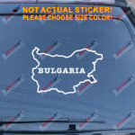 Bulgaria Map Outline Silhouette Decal Sticker Country Car Vinyl Bulgarian a - Image 10