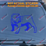 British Bulldog English Decal Sticker Car Vinyl pick size color no bkgrd c - Image 11
