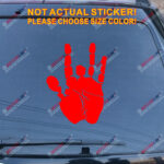 Jerry Garcia Hand Decal Sticker Car Vinyl pick size color no bkgrd die cut - Image 14