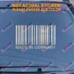 Made In Germany Barcode Decal Sticker Car Vinyl German fit for BMW Benz b - Image 12