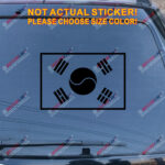 South Korea Flag Korean Decal Sticker Vinyl pick size color no bkgrd die cut b - Image 10