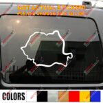 Romania Map Decal Sticker Romanian Outline Silhouette Car Vinyl pick size color