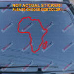 Africa outline map Pan African Decal Sticker Car Vinyl pick size color - Image 14