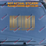 Made In Germany Barcode Decal Sticker Car Vinyl German fit for BMW Benz b - Image 13