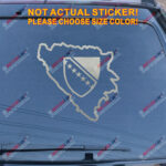 Bosnia and Herzegovina Map Decal Sticker Coat of arms Car Vinyl pick size color - Image 12