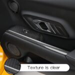 JSWAN Carbon Fiber Pattern Window Lift Switch Panel Decoration Frame Trim Cover for Toyota Supra GR A90 A91 MK5 2019-2024 Window Glass Lift Button Trim Switch Cover(for Left Hand Dirve) - Image 6