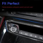JSWAN Carbon Fiber Car Central Control Volume Knob Decorative Frame Sticker for Supra GR A90 LHD Air Conditioner Switch Panel Cover Sticker,Car Interior Accessories - Image 6