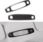 NA JSWAN Real Carbon Fiber Reading Light Stickers for Tesla Model 3/Y Interior Lamp Panel Decorative Cover Interior Parts (Bright Black 1 Pair) (cc229901) - Image 7