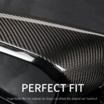 JSWAN Real Carbon Fiber Side Door Rearview Mirror Guard Cover for KIA EV6 (2021-2024) Rearview Mirror Cap Reverse Mirror Decor Shell Cover, EV6 Exterior Accessories (Bright Black) - Image 6