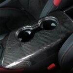 JSWAN Real Carbon Fiber Car Central Control Cup Holder Trim Panel Cover for GR Supra A90 Left-Hand Drive Water Cup Slot Sticker Armrest Box Decorative Cover Car Interior Accessories - Image 3