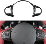 JSWAN Carbon Fiber Steering Wheel Panel Cover Fit for Toyota Supra GR A90 MK5 Steering Wheel Frame Trim, Steering Wheel Button Cover, Car Steering Wheel Panel Trim (Lower Part) - Image 8