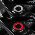 JSWAN Real Carbon Fiber Gear Knob Cover Fit for (2021-2024) Kia EV6 GT GT line and 2023 Kia NIRO EV Accessories, Gear Shift Knob Switch Cover, Central Console Armrest Panel Stickers (Bright red) - Image 5