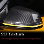 JSWAN Carbon Fiber Door Mirror Covers Side Mirror Rearview Cover Caps Rearview Replacement For GR Supra A90 Door Rearview Mirror Cover Cap Exterior Protect Accessories - Image 4