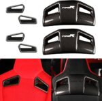JSWAN Real Carbon Fiber Backseat Cover Fit for 11th Gen Civic Type r FL5 Typer (2024-2023) Seat Backrest Trim Overlay Seat Back Cover Seat Cover (Bright Black, 2pcs Seat Back Cover) - Image 9