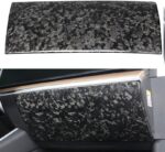 JSWAN Carbon Fiber Glove Box Protector Cover for Tesla Model 3/Y 2017-2022 Glove Box Anti Kick Pad Interior Accessories Dash Covers (Bright Black) - Image 7