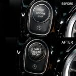 JSWAN Real Carbon Fiber Engine Start Stop Button Cover Go Ignition Sticker for Mercedes Benz AMG A E CLS Gla Glc Glk Cla Keyless Engine Start Push Button Ignition Overlay (Matte Black) - Image 5