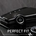 JSWAN Real Carbon Fiber Central Control Panel Cover Trim for KIA EV6 (2021-2024) Central Control Gear Shift Frame Cover, Interior Trim Accessories (Bright Black) - Image 5