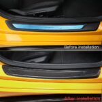 JSWAN 100% Real Carbon Fiber Car Door Pedal Cover for Supra GR A90 MK5 2019-2023 Car Internal Door Sill Trim Strip Sticker, Interior Decoration Accessories (Bright Black) - Image 5