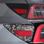 JSWAN Carbon Fiber Car Electric Box Decor Cover Charging Port Cap Car EV Charger Cap Cover for Tesla Model 3/Y Door Exterior Charging Port Panel Trim Cover Protective Sticker (Bright Forging) - Image 4