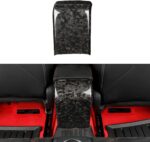 JSWAN Real Carbon Fiber Center Console Armrest Rear Cover Trim Fit for 11th Gen Civic Type r FL5 Typer Center Armrest Rear Kick Protection Cover Gloss Matte Interior Accessories (Forging) - Image 2