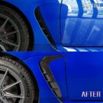 JSWAN Real Carbon Fiber Side Fender Air Vent Outlet Cover Fit for Subaru BRZ Scion FRS FT86 Shark Grille Spoiler Skirts Side Door Fender Air Vent Outlet Garnish Trim Exterior Accessories - Image 4