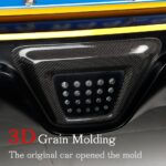 JSWAN Carbon Fiber Rear Tail Light Lamp Cover Trim Kit for Toyota Supra GR A90 MK5 2019-2024 Car Reverse Light Cover Exterior Reverse Light Guard Protection Cover Car Rear Brake Light Stickers - Image 4