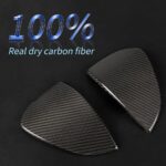 JSWAN 2pcs Real Carbon Fiber Car Door Handle Trim Cover Fit for Nissan RZ34 Fairlady Z (2022 2023) JDM Car Exterior Door Handle Grab Protective Overlay(Gloss Black) - Image 3