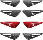 JSWAN Carbon Fiber Car Body Fender Camera Radar Decorative Cover Fit for Tesla Model 3/Y (2017-2023) Real Carbon Fiber Accessories (Forging Bright Black) - Image 4