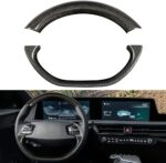 JSWAN 2pcs Carbon Fiber Steering Wheel Panel Trim Cover for KIA EV6 GT GTLINE (2021-2024) Dry Carbon Fiber Steering Wheel Button Frame Cover, Interior Accessories(Kit Style 1 (Bright Black)) - Image 8
