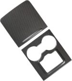 JSWAN Carbon Fiber Center Console Trims Cover for Tesla Model 3 Model Y Mid-Console Panel Decor Sticker Center Console Face-Lift Cover (Matte Black, 2021 to 2023) - Image 2