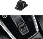 JSWAN Real Carbon Fiber Gear Shift Knob Cover Automatic Transmission Fit for Au-di A3 A3L (2021-2024) Shift Knob Head Cover Cap Car Gear Shift Knob Panel Cover(Gloss red) - Image 7