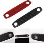 NA JSWAN Real Carbon Fiber Reading Light Stickers for Tesla Model 3/Y Interior Lamp Panel Decorative Cover Interior Parts (Bright Black 1 Pair) (cc229901) - Image 3