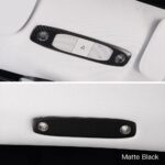 NA JSWAN Real Carbon Fiber Reading Light Stickers for Tesla Model 3/Y Interior Lamp Panel Decorative Cover Interior Parts (Bright Black 1 Pair) (cc229901) - Image 5