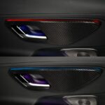 JSWAN 4PCS Real Carbon Fiber Inner Door Panel Cover for Benz C-Class C200L C260L W206 AMG C43 C63 S400L c350eL(2022 2023) Car Inner Handle Frame, Door Pull Outer Trim Cover - Image 5