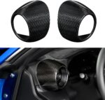 JSWAN 2Pcs Dry Carbon Fiber Air Outlet Cover Trim Fit for Subaru BRZ Scion FRS Toyota FT86 Front Side Air Conditioning Vent Outlet Cover Dashboard Decoration Sticker - Image 2