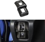 JSWAN Real Carbon Fiber Tailgate Switch Button Cover Fit for Subaru BRZ Scion FRS Toyota FT86 Trunk Switch Panel Trim Cover Headlight Switch Cover - Image 2