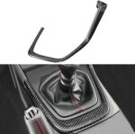 JSWAN Real Carbon Fiber Center Console Panel Frame Cover Trim Fit for Subaru BRZ Scion FRS Toyota FT86 Console Gear Shift Panel Cover Multimedia Panel Frame Side Trim - Image 2