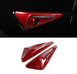 JSWAN Carbon Fiber Side Camera Cover for Tesla Model 3 Model Y (2017-2022) Exterior Accessories All Inclusive Protective Cover (Bright Black)(C923BBK) - Image 8
