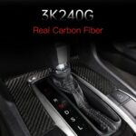 JSWAN Carbon Fiber Gear Shift Trims Stickers for 10th Gen Civic Center Console Gear Panel Cover, Civic Gear Boots Trims Transmission Shift Panel Stickers (2016-2021) (1pcs for Automatic) - Image 4