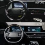 JSWAN Real Carbon Fiber Steering Wheel Cover for KIA EV6 GT GTLINE (2021-2024) Dry Carbon Fiber Steering Wheel Panel Sticker Cap, Interior Modification Accessories (Matte Black no red Marker) - Image 6