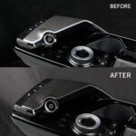 JSWAN Real Carbon Fiber Central Control Panel Cover Trim for KIA EV6 (2021-2024) Central Control Gear Shift Frame Cover, Interior Trim Accessories (Bright Black) - Image 4