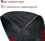 JSWAN 2PCS Real Dry Carbon Fiber Door Rearview Mirror Cover For Mercedes Benz A200 A180 A220L Cla35 Cla45 AMG Cla200 Cla260 Side Rearview Mirror Cap Exterior Mirrors Overlay - Image 3