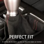 JSWAN Real Carbon Fiber Center Console Gear Shift Panel Cover Trim Central Control Panel Frame for 11th Gen Type R FL5 Typer (2023) Central Control Panel Gear Frame Cover (Matte Black) - Image 5