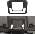 JSWAN Carbon Fiber Car Reading Light Cover Trim Fit for 11th Gen Civic Type r FL5 (2023) Typer Front Roof Reading Lamp Cover Car Reading Light Trim Panel Frame Overlay (Bright Black) - Image 2