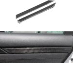 JSWAN 100% Carbon Fiber Door Panel Interior Door Moulding Trims Cover for 10th Gen Civic 2016-2021 Door Panel Armrest Cover Trim, Civic Door Sill Handle Protector Cover (2 pcs for Front Doors)