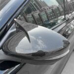 JSWAN Carbon Fiber Rear View Mirror Cover For Mustang Mach E Mach-E(2021 to 2023) Side Wing Rear View Mirror Trim Caps Covers, Side Mirror Cap RearView Mirror Cover - Image 5