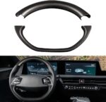 JSWAN Real Carbon Fiber Steering Wheel Cover for KIA EV6 GT GTLINE (2021-2024) Dry Carbon Fiber Steering Wheel Panel Sticker Cap, Interior Modification Accessories (2pcs Bright Black) - Image 8